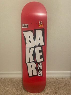 Bakers Reynolds Red Skateboard Deck - Men's Accessories